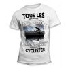 Tee-Shirt Tous les hommes naissent égaux mais les meilleurs deviennent Cycliste Bleu