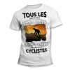 Tee-Shirt Tous les hommes naissent égaux mais les meilleurs deviennent Cycliste Orange