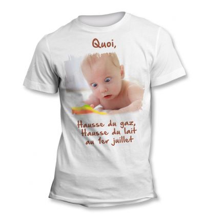 T Shirt Humoristique Bebe Surpris De La Hausse Des Prix