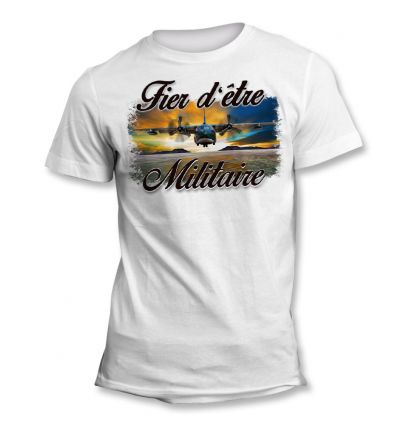 Tee-Shirt Fier d'être Militaire Air