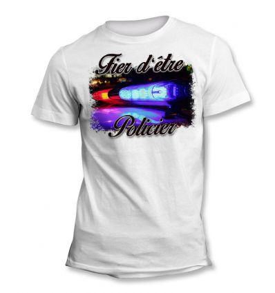 Tee-Shirt Fier d'être Police