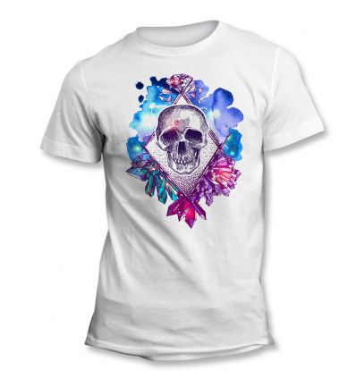 Tee-Shirt Skull Aqua
