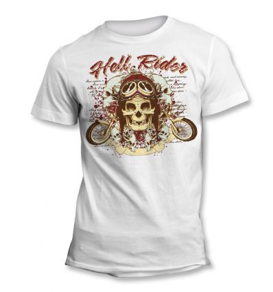 Tee-Shirt Skull Hell Rider