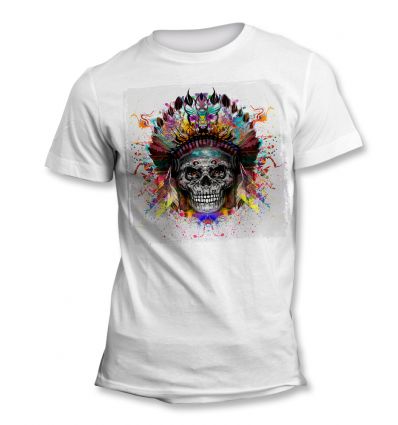 Tee-Shirt Skull Indien