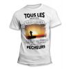 Tee-Shirt Tous les hommes naissent égaux mais les meilleurs deviennent Pêcheur Mer