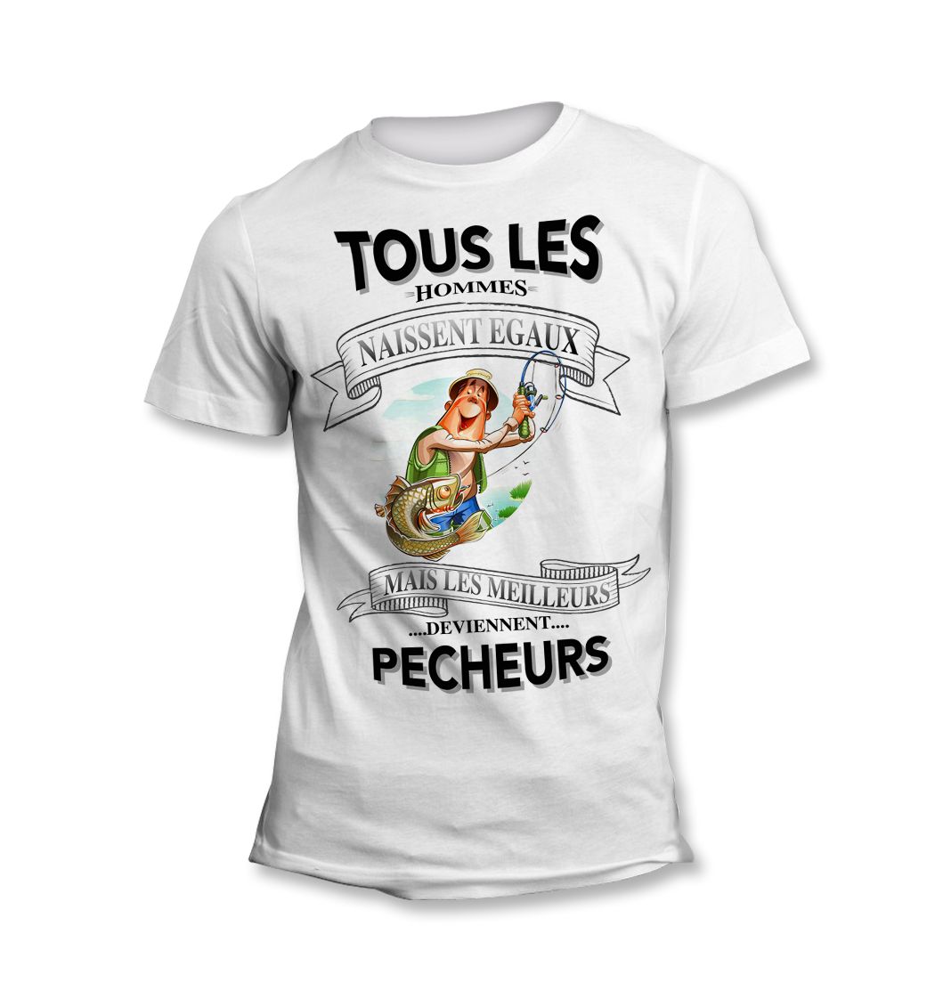 Cadeau humour pêcheur - le tee-shirt du pêcheur