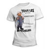 Tee-Shirt Tous les hommes naissent égaux mais les meilleurs deviennent Pêcheur Debout 