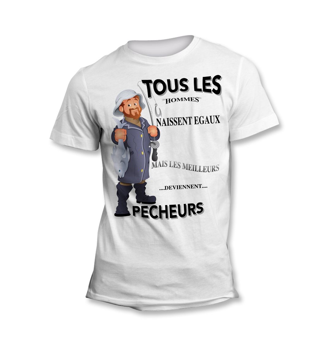 Cadeau homme pêche en mer - le tee-shirt du pêcheur