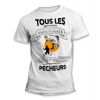 Tee-Shirt Tous les hommes naissent égaux mais les meilleurs deviennent Pêcheur Ligne