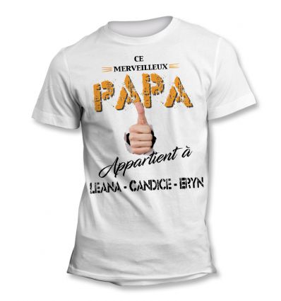 Tee-Shirt Papa à moi 