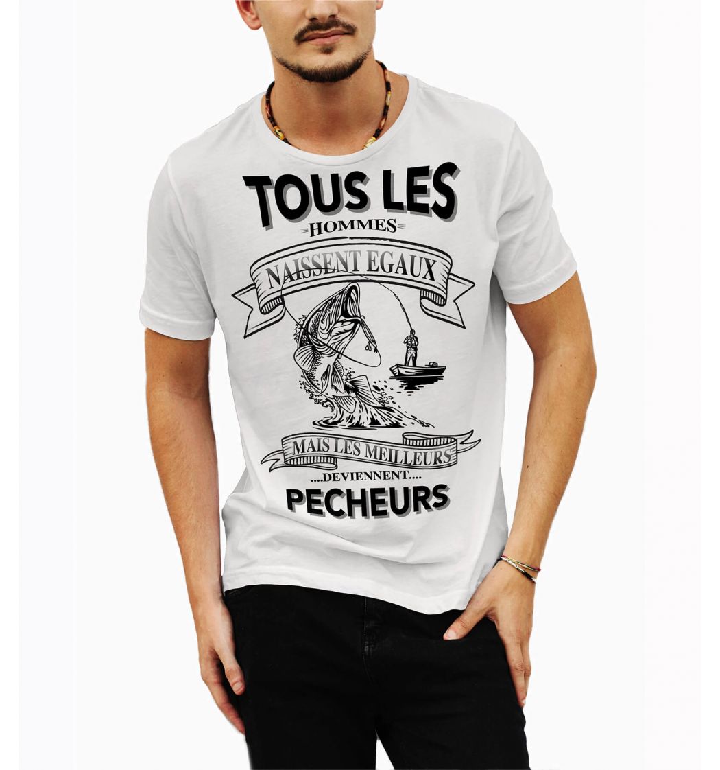 Tee shirt personnalisé pêche