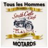 Plaque tous les hommes naissent égaux mais les meilleurs deviennent Motard Vintage