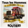 Plaque tous les hommes naissent égaux mais les meilleurs deviennent Routier Camion Rouge