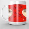  Mug Personnalisé Lèvres 2 Coeurs Photo