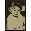 Portrait enfant en bois