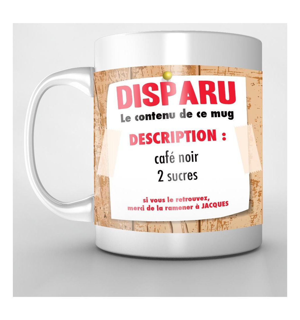 Mug Personnalisé : Tasse à café message d'Amour