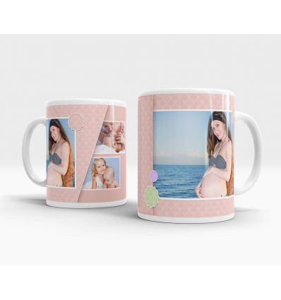 Mug Personnalisé Bébé Rose