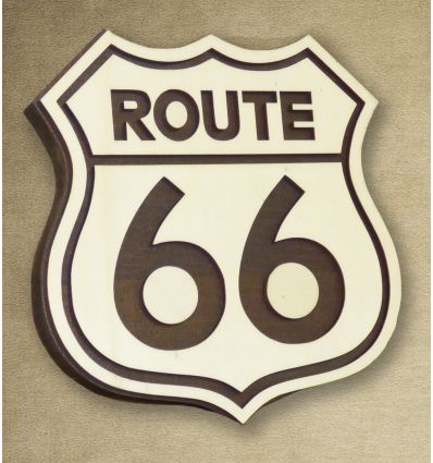 Logo bois route 66