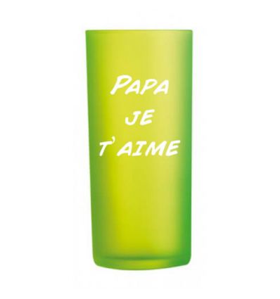 Verre à eau Jaune Fluo