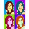 Portrait Andy Warhol 4 cases