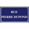 Plaque de rue personnalisée