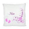 Coussin blanc personnalisé