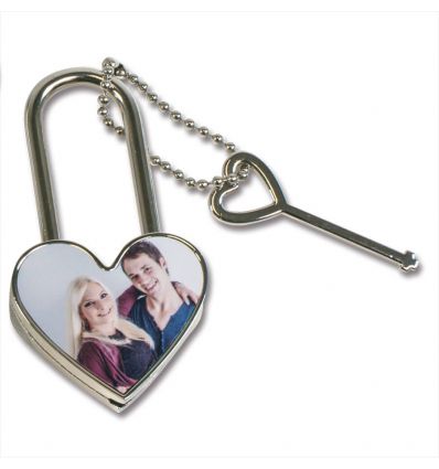 Cadenas d'amour forme de coeur personnalisé