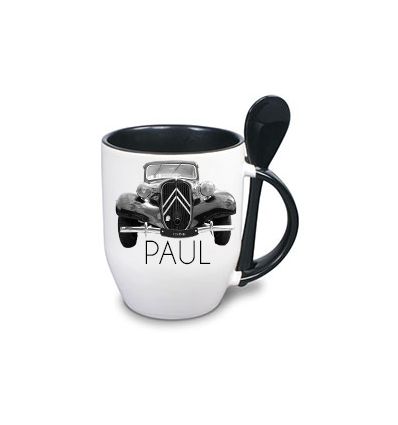 Mug Cuillère Personnalisé Noir