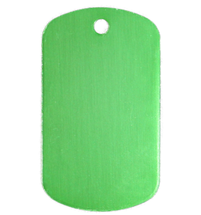 Dog Tag Army aluminium Couleur