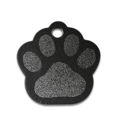 Médaille Patte de chien Noir