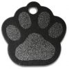 Médaille Patte de chien Noir