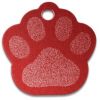 Médaille Patte de chien rouge