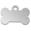 Médaille os de chien alu argent