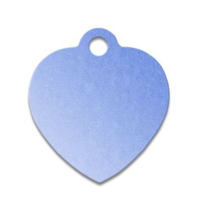 Médaille os de chien alu bleu