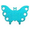 Médaille chien Papillon bleu