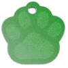 Médaille Patte de Chien Alu vert