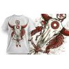 Tee-Shirt Personnalisé Blanc motif Crâne Bison