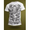 Tee-Shirt Personnalisé Blanc motif Samourai