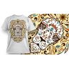 Tee-Shirt Personnalisé Blanc motif Sugar Lion