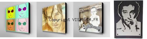 portrait sur toile